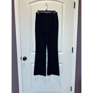 Basler Navy and White Pinstripe Pull-on Pintuck Pants Size 8